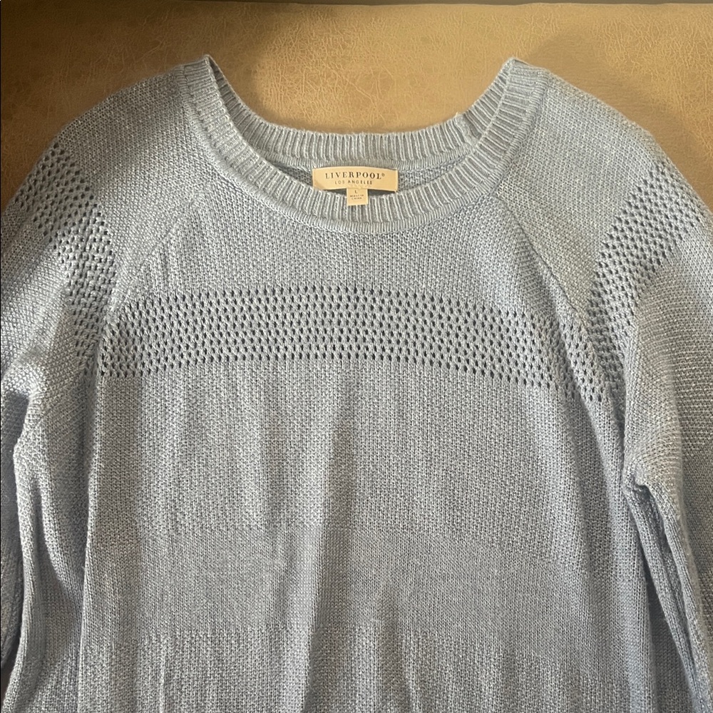 Liverpool Men's Sky Blue Crewneck Sweater
